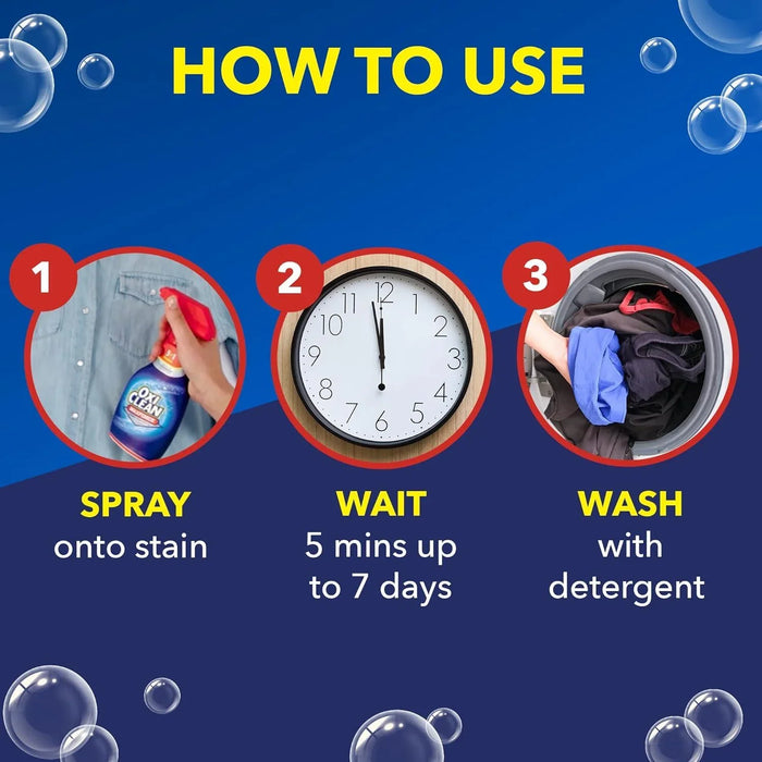 OxiClean Max Force Laundry Stain Remover Spray, 12 fl oz, 3-Pack - ShopUSA - Kenya