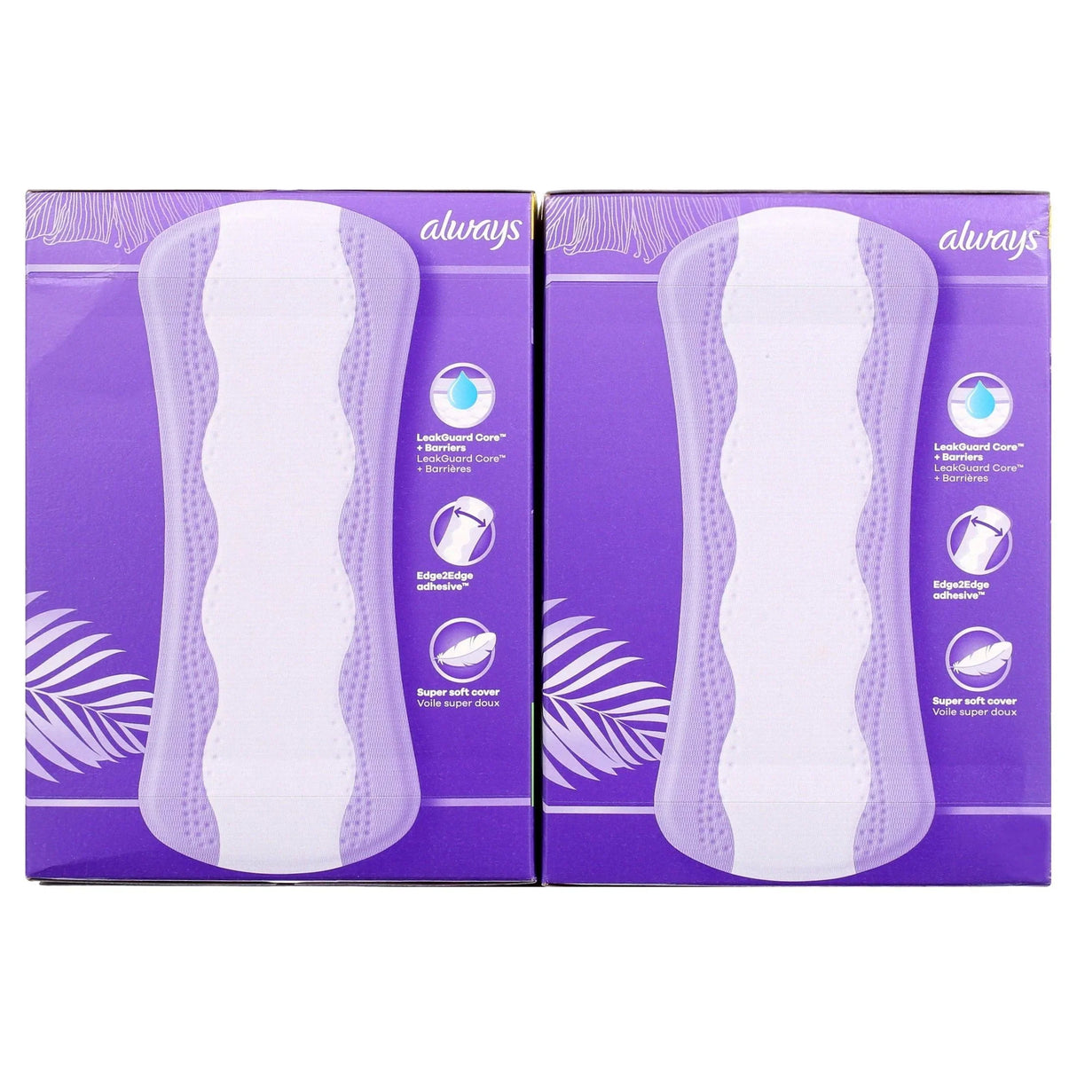 Always Anti-Bunch Xtra Protection Daily Liners, Long, Unscented (200 Count) - ShopUSA - Kenya