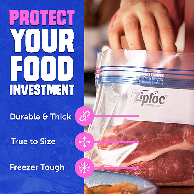 Ziploc Seal Top Quart Freezer Bags, 216 ct.