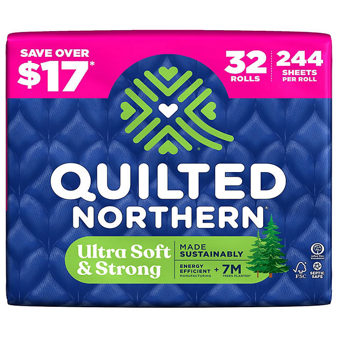 Quilted Northern Ultra Soft & Strong 2-Ply Toilet Paper.