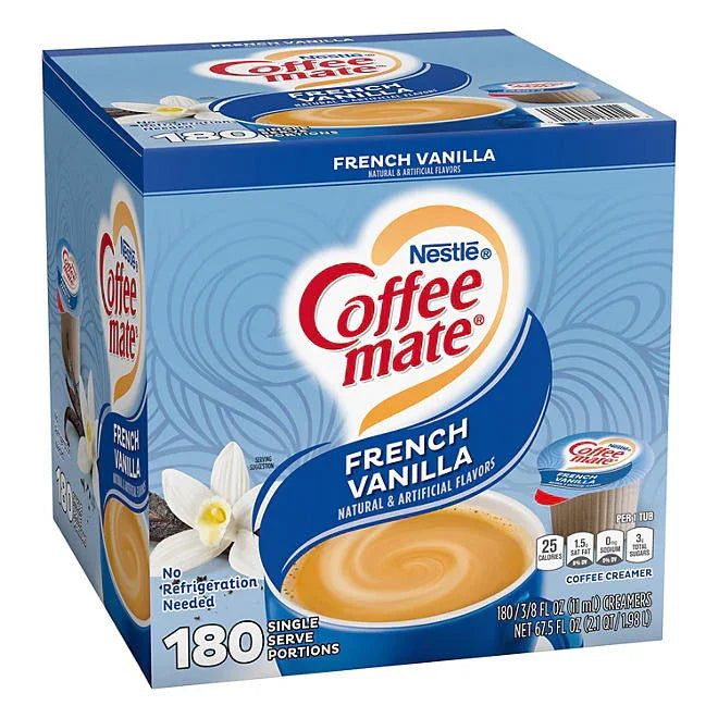 Nestle Coffee mate Liquid Creamer , French Vanilla, Different Variants