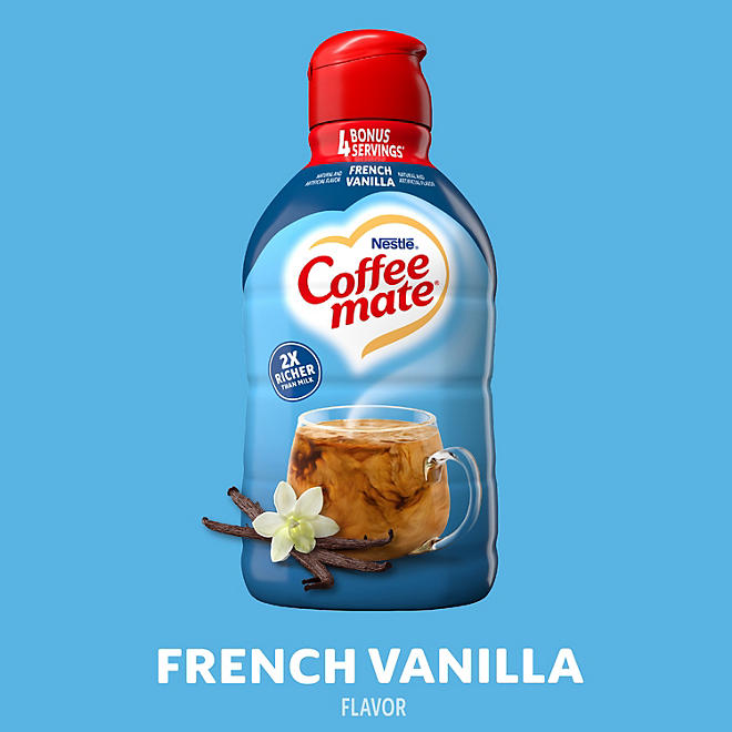 Nestle Coffee mate Liquid Creamer , French Vanilla, Different Variants