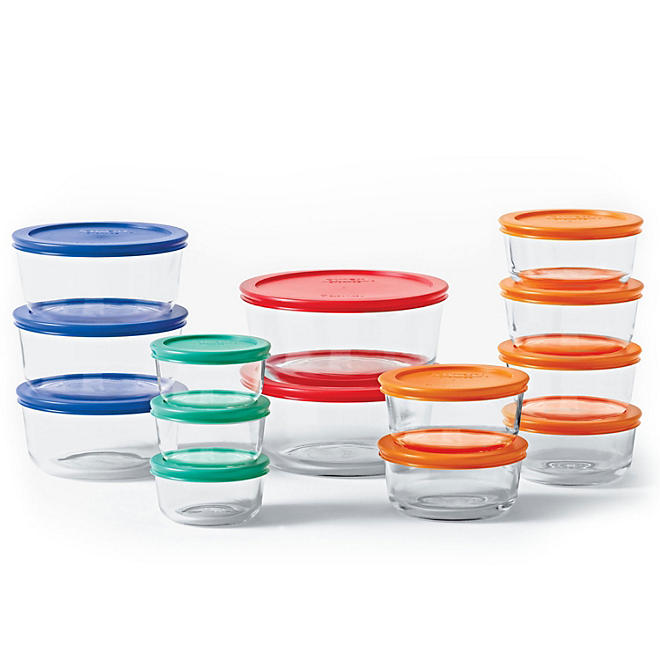 Pyrex Simply Store 28-Piece Glass Food Storage Set