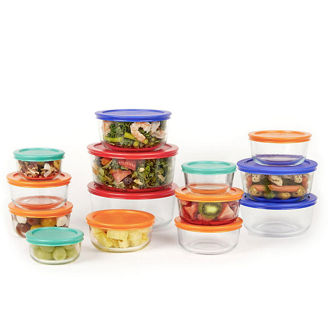 Pyrex Simply Store 28-Piece Glass Food Storage Set