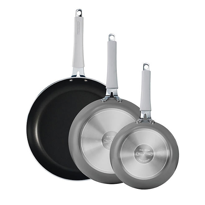 Tramontina 3 Pk  Fry Pans (different colors)