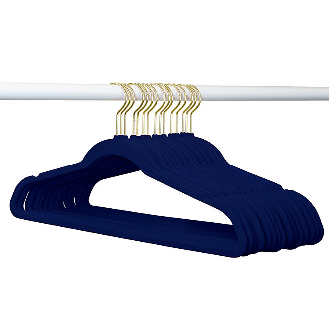 Member's Mark Elite-Quality Black Velvet Hangers (Pack of 50)