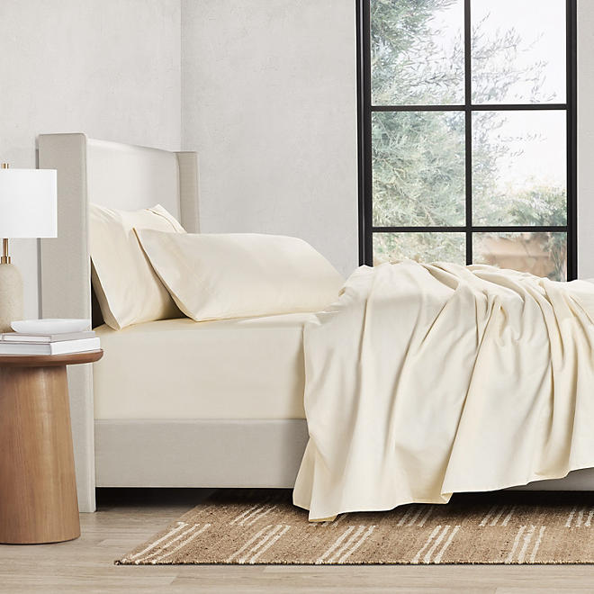 500 Thread-Count Performance King Size Solid Sheet Set,