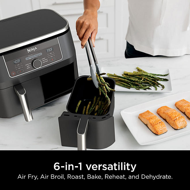 Ninja Foodi 6-in-1 2-Basket Air Fryer with DualZone Technology,