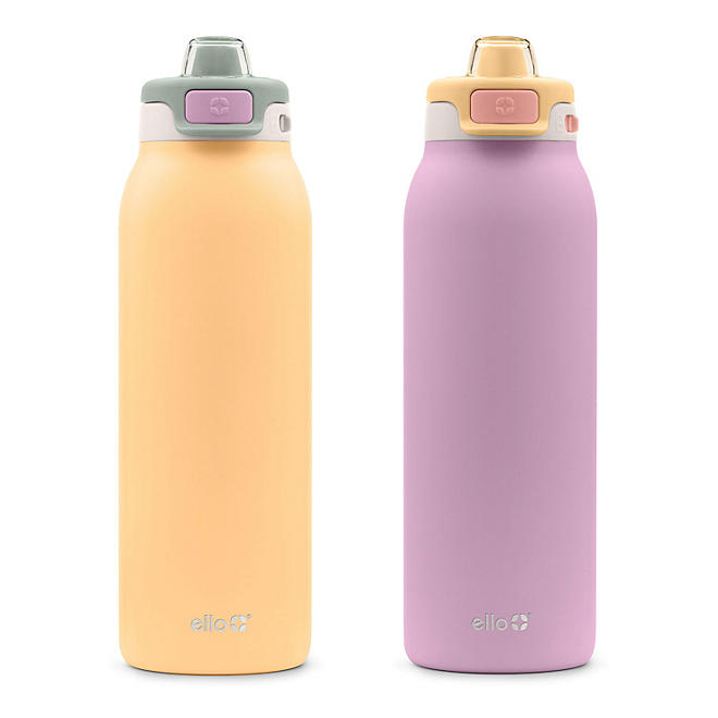 Ello Stainless Steel Water Bottle with Straw With Handle (Choose Color)