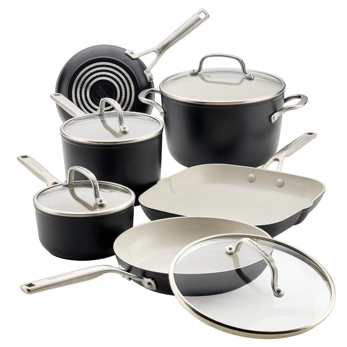KitchenAid 10-piece Hard Anodized Ceramic Cookware Set