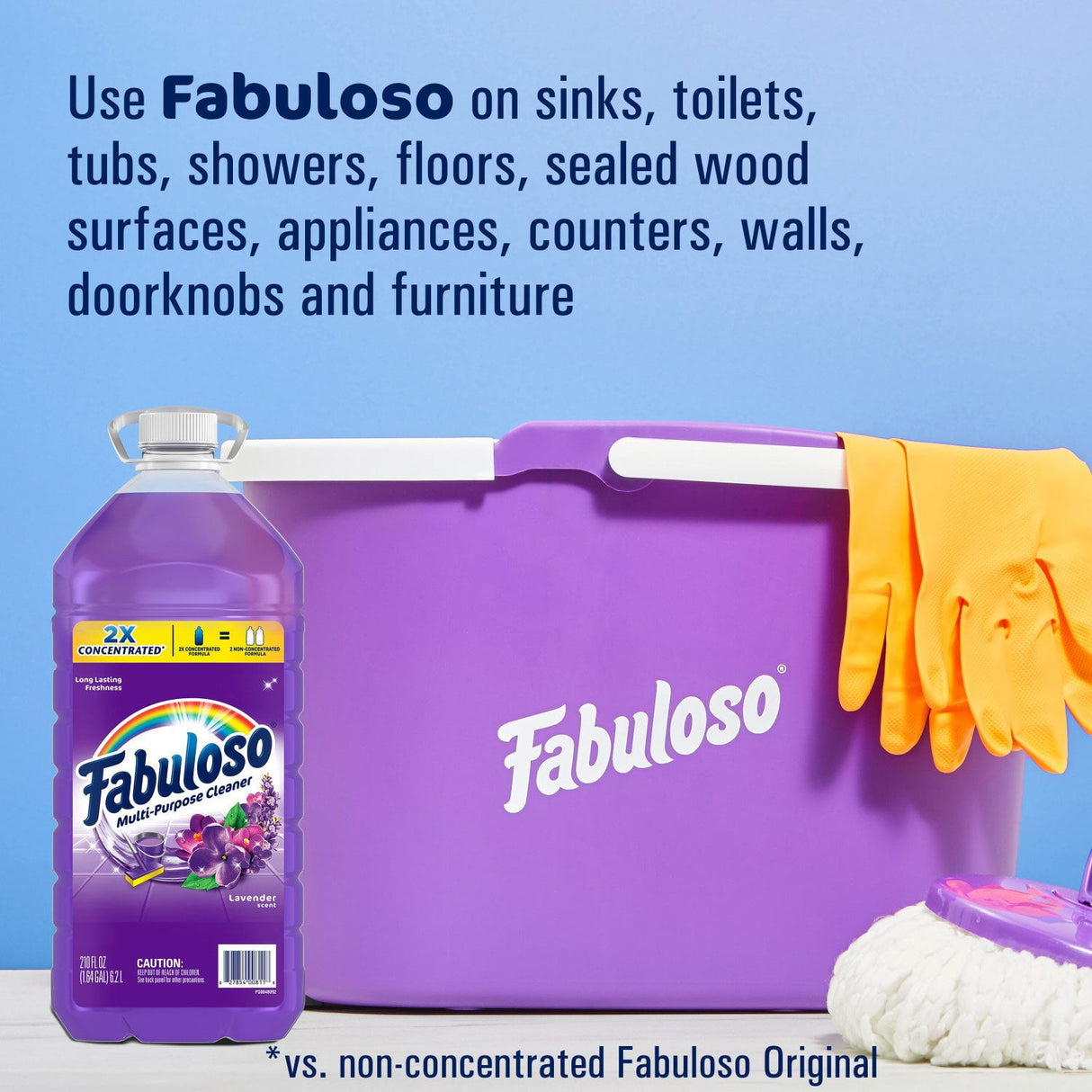 Multi-Purpose Cleaner in Kenya - Fabuloso 2X Concentrated Lavender , 3 Litres