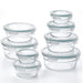 16-Piece Round Shape Glass Food Storage Set by Glasslock - ShopUSA - Kenya