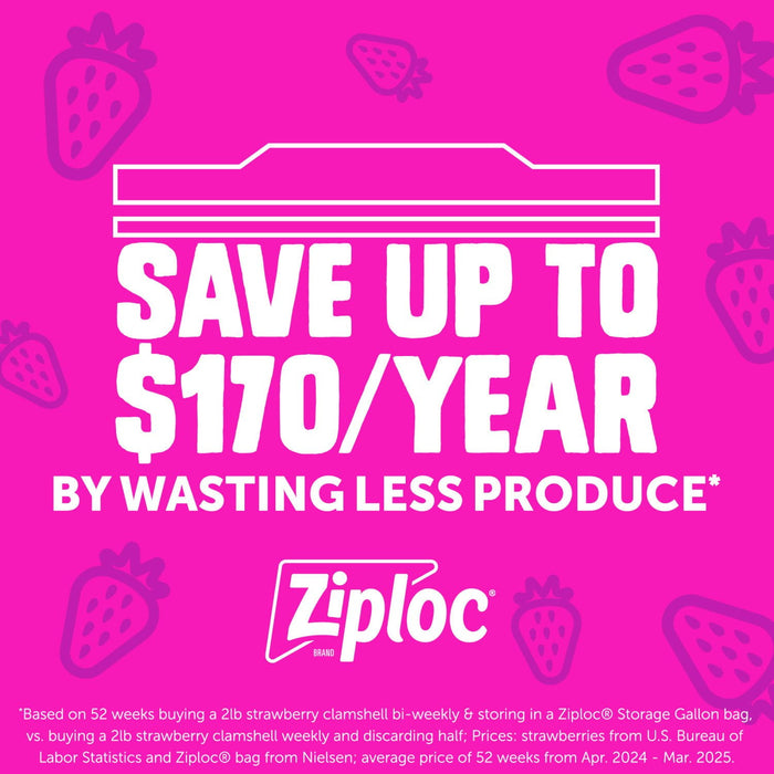 Ziploc Seal Top Quart Freezer Bags, 216 ct.