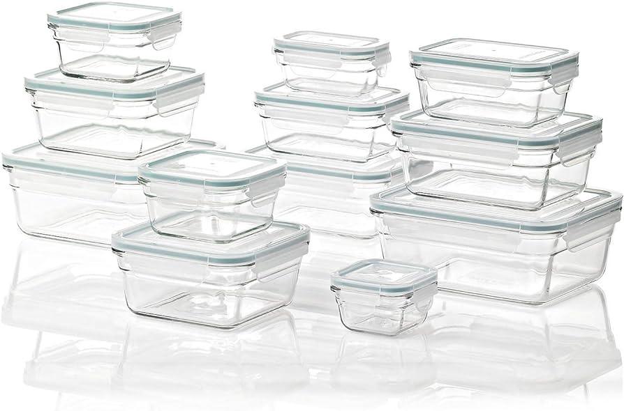 24-Piece Glass Food Storage Set by Glasslock - Shop USA - Kenya
