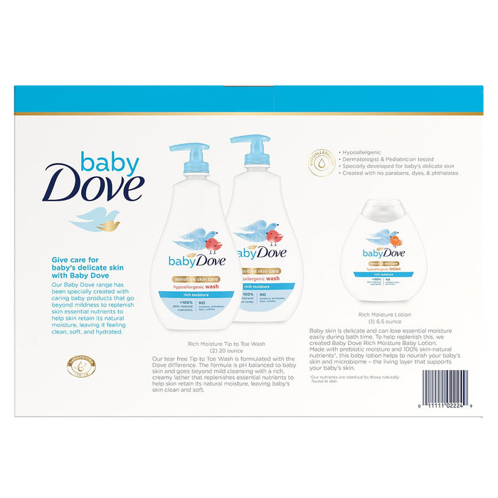 Baby Dove Wash and Lotion 3 pack
