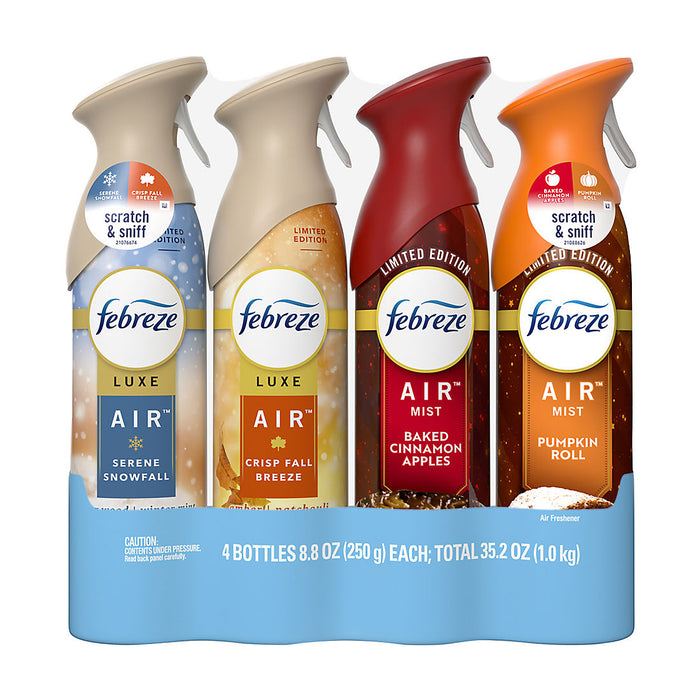 Febreze Air Effects Air Freshener Spray, 4 pk