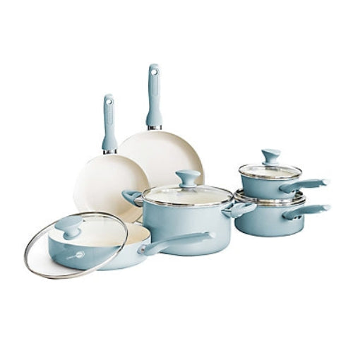 Rio Ceramic Nonstick 10-Piece Cookware Set