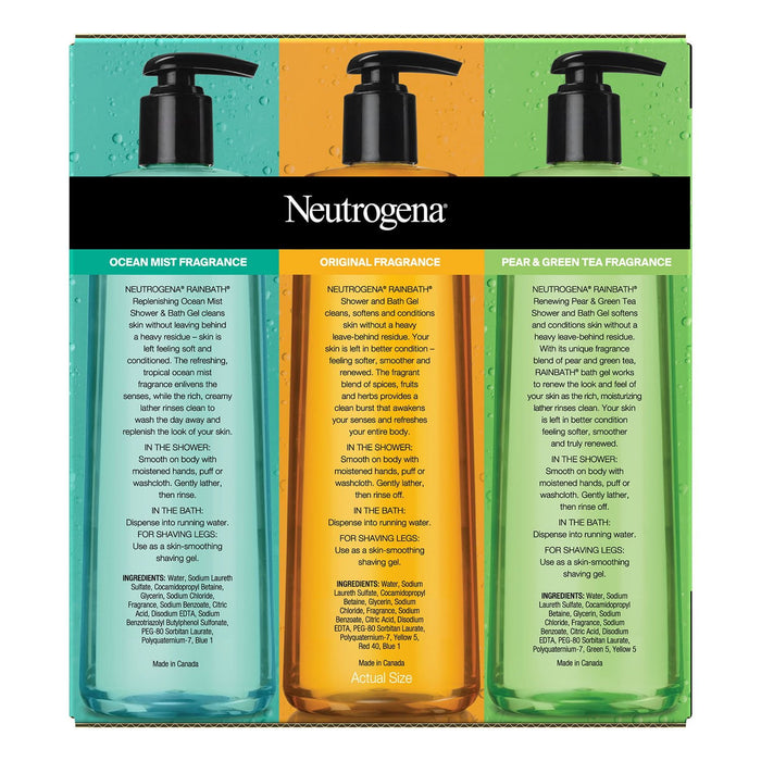Neutrogena Rainbath Shower Gel 3 pk.