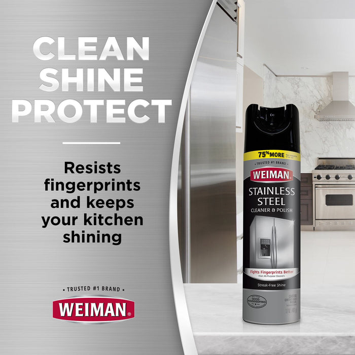 Weiman Stainless Steel Kitchen and Home Appliance Cleaner & Polish 3 pack