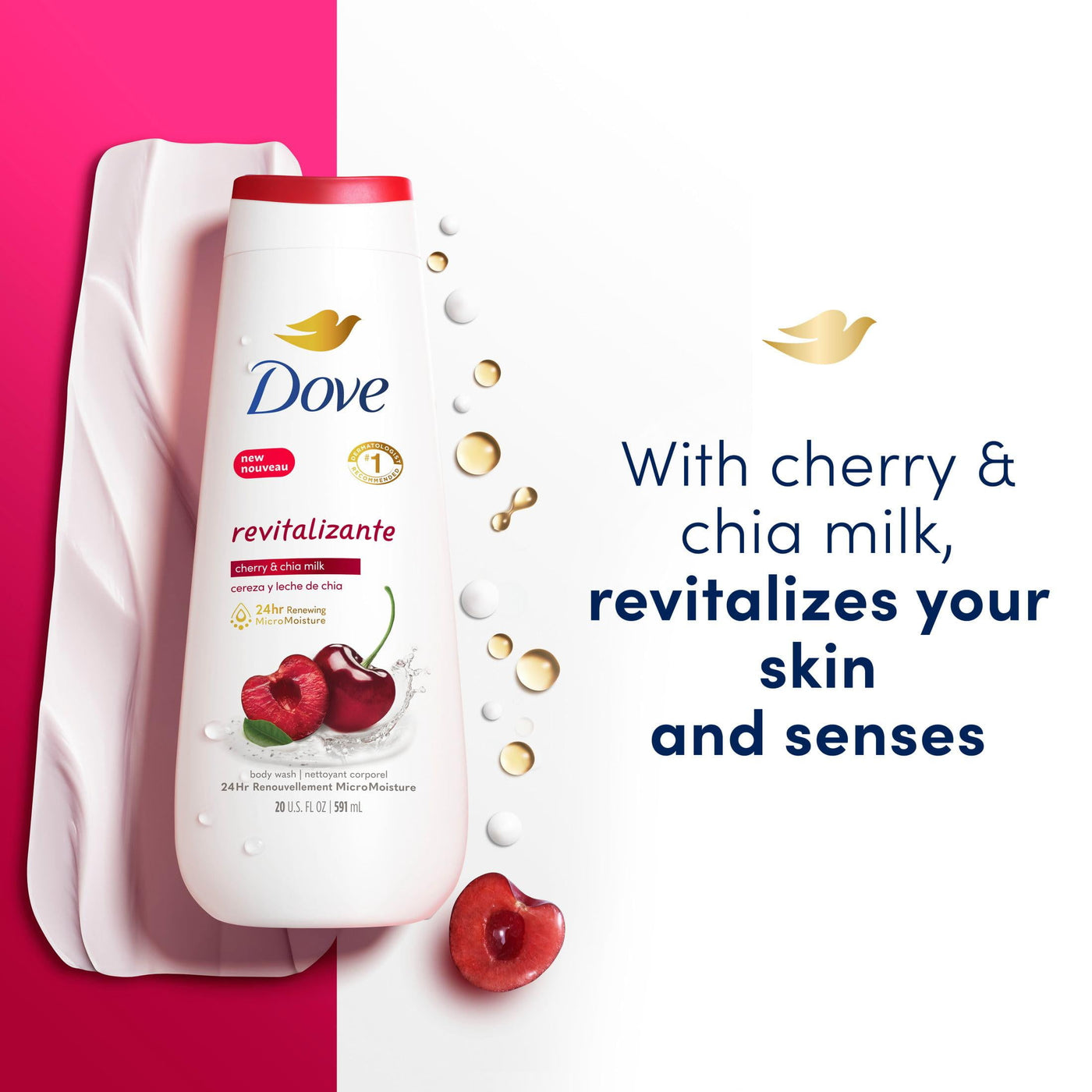 Dove Revitalizante Body Wash (Cherry & Chia Milk) — ShopUSA - Kenya