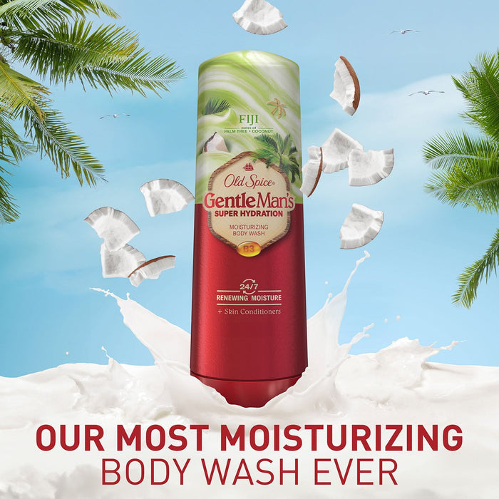 Old Spice Gentle Man's Super Hydration Body Wash, 2pk.