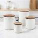 4-piece Canister With Acacia Wood Lid Set - ShopUSA - Kenya