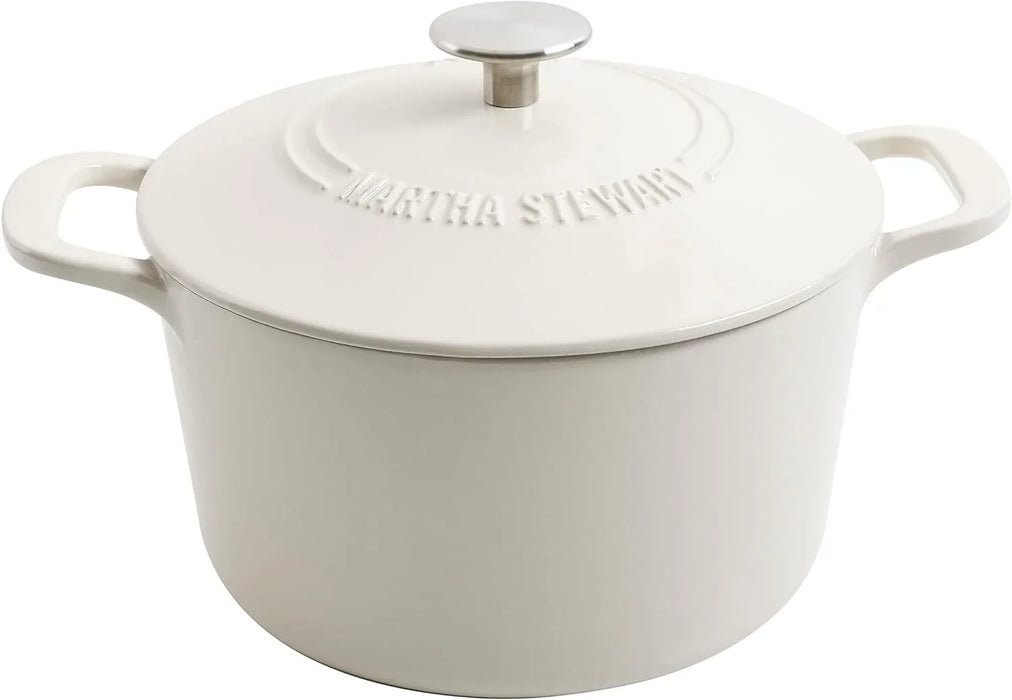 Martha Stewart 4-Quart  Enamel on Cast Iron Dutch Oven