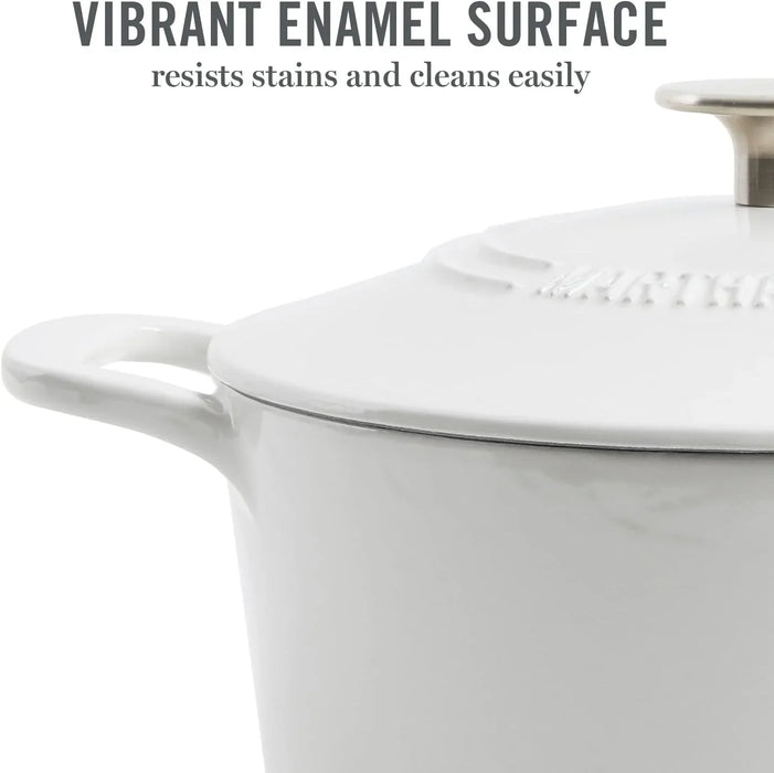 Martha Stewart 4-Quart  Enamel on Cast Iron Dutch Oven
