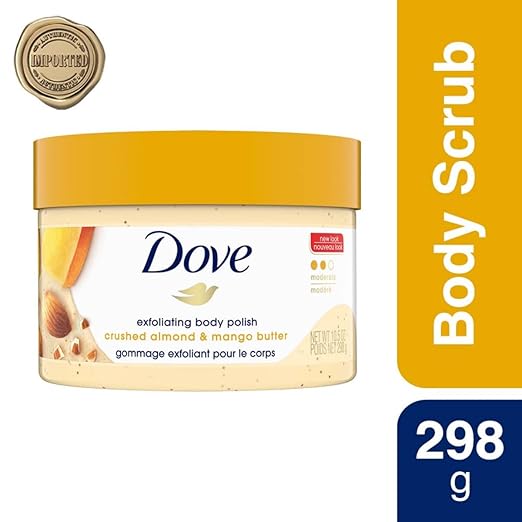 Almond Body Scrub - Dove Crushed Almond Exfoliating