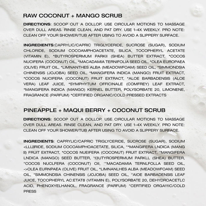 Raw Sugar Exfoliating Sugar Scrub Set