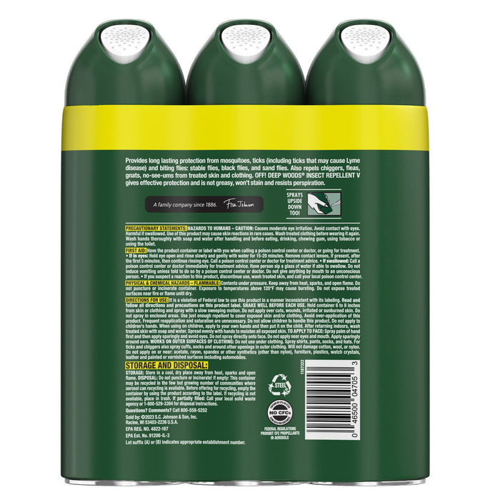 OFF! Deep Woods Insect Repellent,Pack of 3