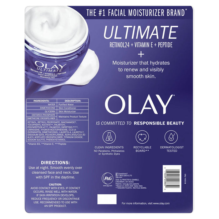 Olay Ultimate Night Moisturizer, 2 pk.