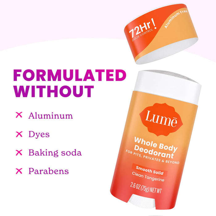 Lume Whole Body Solid Deodorant Stick & Mini Cream Set