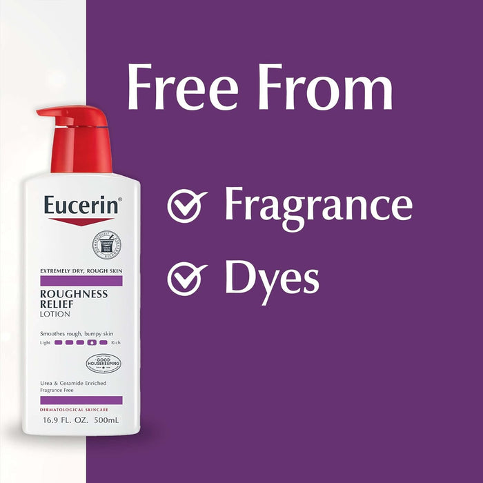 Eucerin Roughness Relief Body Lotion for Dry, Rough Skin.