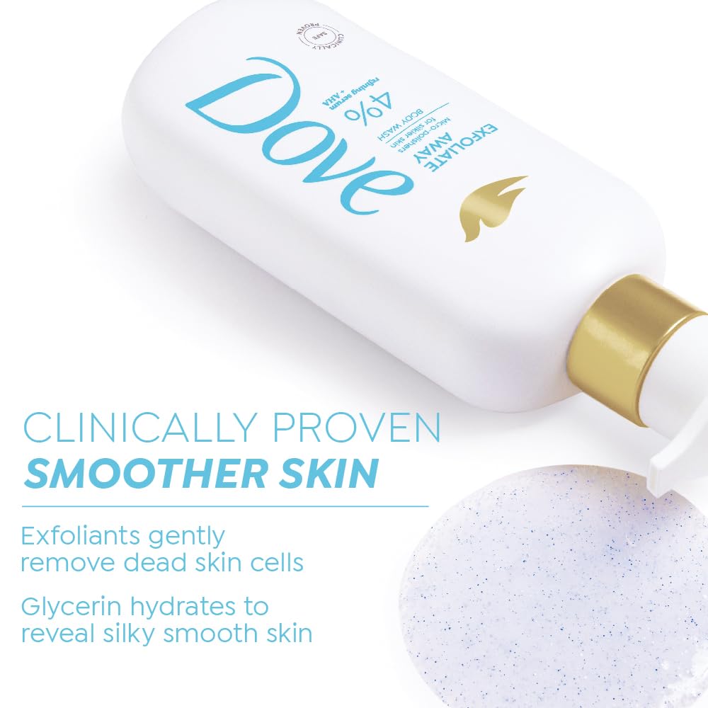 DOVE Exfoliate Away Serum Body Wash (2 pack)