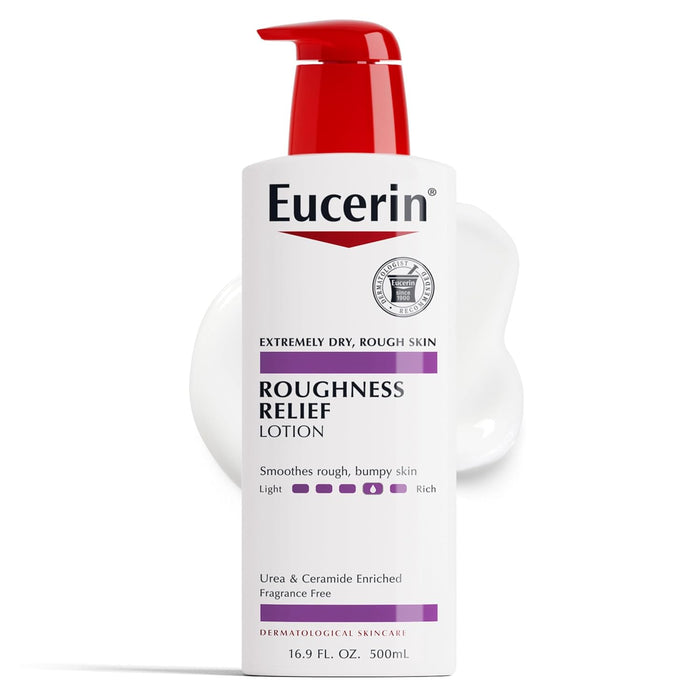 Eucerin Roughness Relief Body Lotion for Dry, Rough Skin.