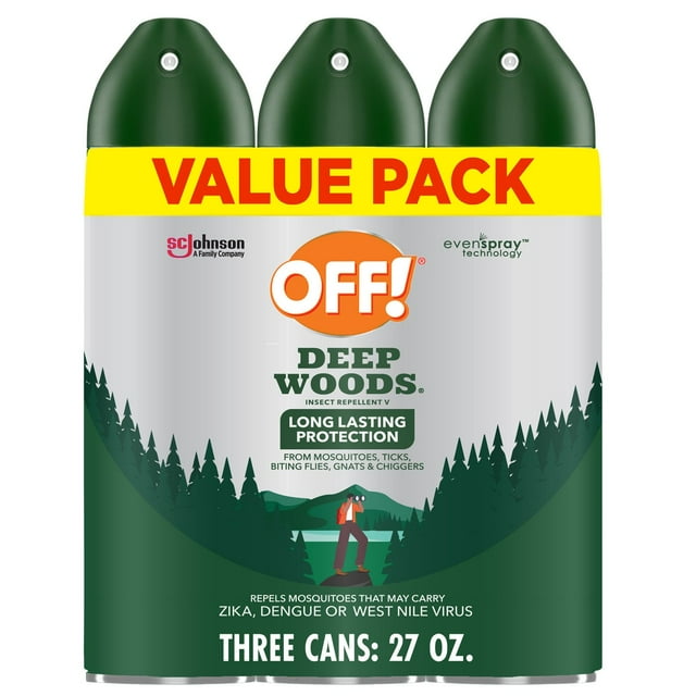 OFF! Deep Woods Insect Repellent,Pack of 3