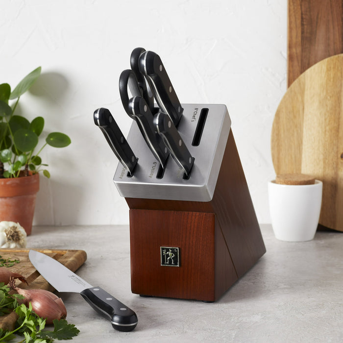 ZWILLING J.A HENCKELS Dynamic 7-pc Self-Sharpening Knife Block Set (Brown)