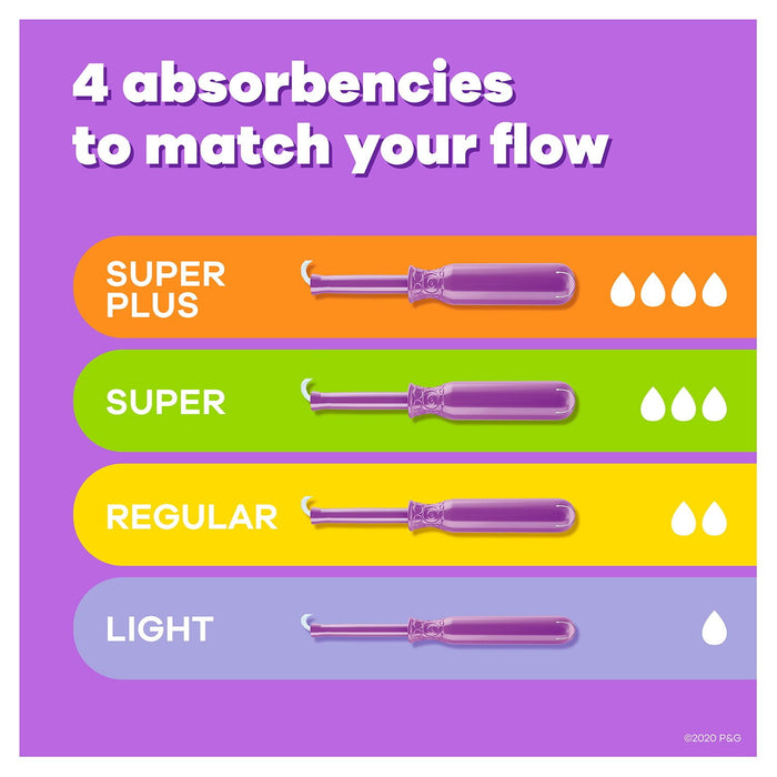 Tampax Radiant Tampons Trio Pack, 77 ct.