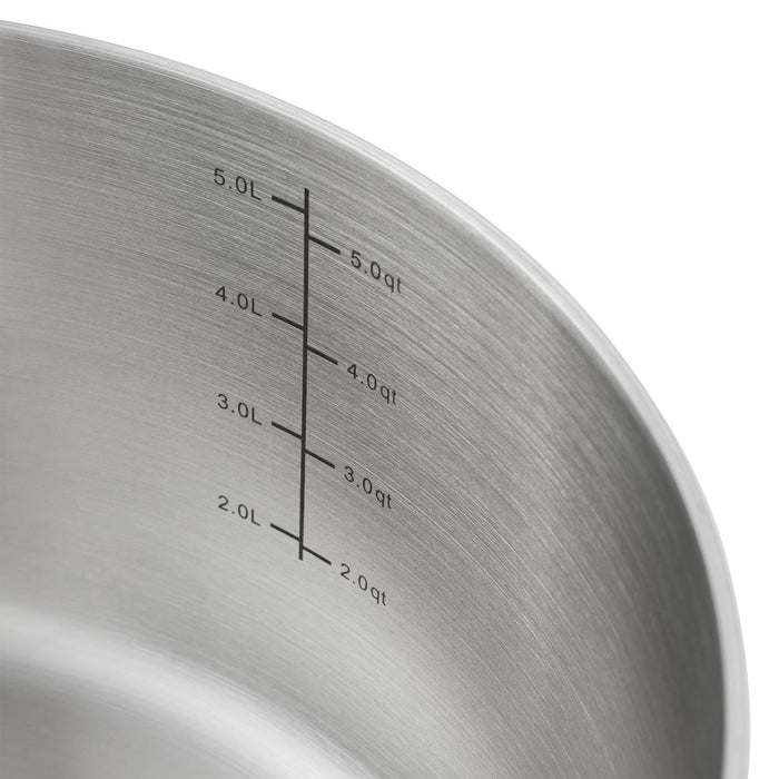 Member's Mark 10-Piece Modern Stainless Steel  Tri-ply Cookware Set,