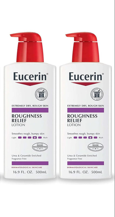 Eucerin Roughness Relief Body Lotion for Dry, Rough Skin.