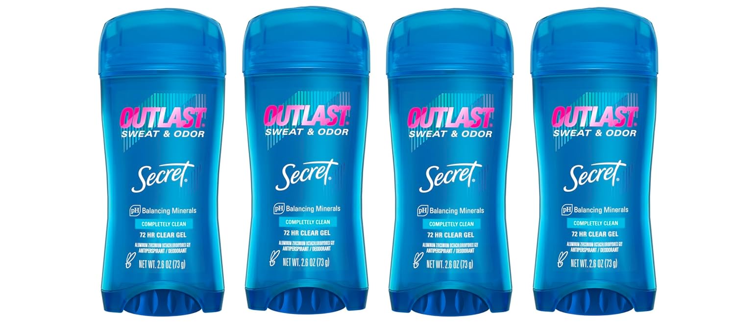 Secret Outlast Clear Gel Deodorant (4 pk.)