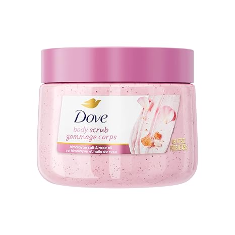 Himalayan Salt Body Scrub - Dove Rose Oil Exfoliating