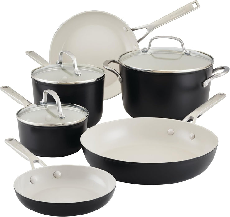 KitchenAid 10-piece Hard Anodized Ceramic Cookware Set (choose)