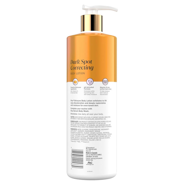 Olay Body Vitamin C Lotion Dark spot Corrector with AHA Serum.
