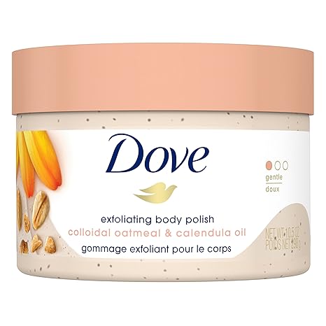 Oatmeal Body Scrub - Dove Calendula Oil Exfoliating