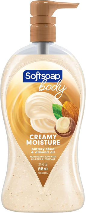 Softsoap Moisturizing Body Wash, Shea and Almond Oil, Wholesale (2pack)