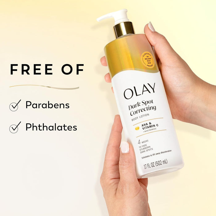 Olay Body Vitamin C Lotion Dark spot Corrector with AHA Serum.