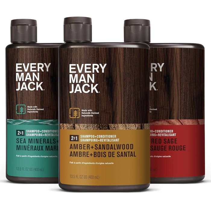 Every Man Jack Body Wash, 2pk (Second Scent is different)