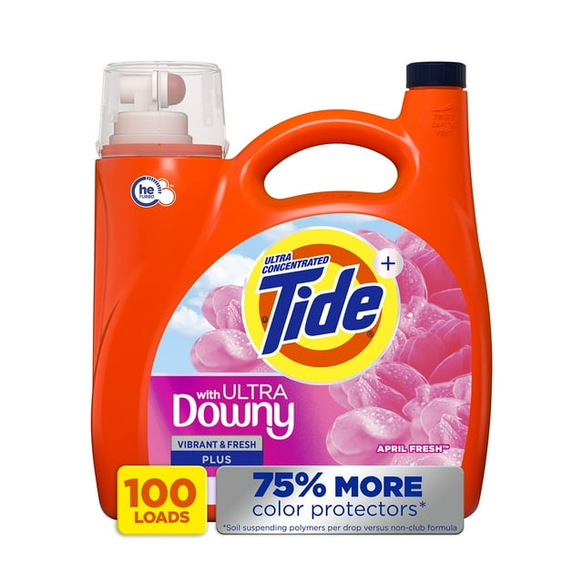 Tide with Downy Liquid Laundry Detergent, April Fresh,  (100 Loads)